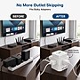 Uncaged Ergonomics Wireless Cube Power Strip with 15W Wireless Charger, 4 AC Outlets, 4 USB Ports, 10' Cord, White (WC-10-W)~#|#~F1004DCB-F240-4126-AEF3A51C44F86573_sc7