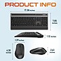 Delton T42 Wireless Keyboard with Tablet Holder and M42 Optical Mouse Combo, Black (DKBMT42-WB)~#|#~F1027EB7-CE49-4D8D-AF5EFAD82EB6A6A0_sc7
