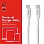 Staples TECH USB-C to USB-C Charging Cable, 3.3 ft., White (ST62334)~#|#~F118D25C-6559-44BA-8BBE363F1999E2FD_sc7