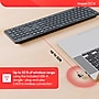 Staples TECH Slim Wireless Keyboard, Full‑Size 104‑Key, Quiet Scissor Keys, USB Receiver, Black~#|#~F1208B87-C5F4-4E2B-871751348679E9F0_sc7