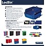 Triton Products LocBin Medium Stackable Plastic Storage Bin, 3" x 4.125"x 7.375", 1.58 Qt., Black, 24/Pack (3-220BKWS)~#|#~F1254F60-0964-4F25-8A32FBE282949895_sc7