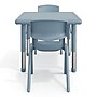 Flash Furniture Emmy Square Activity Table Set, 24" x 24", Height Adjustable, Dusty Blue (YCX232SQRTBDTBR)~#|#~F133262D-B681-44AE-A536A9E75F17D62E_sc7