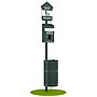 Furloo Steel Outdoor Pet Waste Station Kit with Header Bag Dispenser, 11.5 Gallon, Green (FLO1H-S-G-B)~#|#~F135E413-2CE4-4DD5-A051851E29E5CD4E_sc7