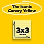 Post-it Notes, 3" x 3", Canary Collection, Lined, 100 Sheet/Pad, 12 Pads/Pack (63012PK)~#|#~F1601048-A84C-450A-84432605F4030286_sc7