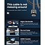Plugable Thunderbolt 5 3.3ft USB-C to USB-C Cable, Male to Male, Black (TBT5-240W1M)~#|#~F17BC4E9-8A91-4EBA-BCB51A7770DAB1AA_sc7