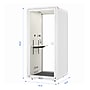 FlexiSpot NeoPod Modular Series 1-Person Privacy Booth with Switchable Privacy Glass, White (P1F3W-Pro)~#|#~F19B0984-C726-434E-BA6698365BF9E2A0_sc7