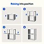 FlexiSpot WorkCube Series Sound Absorbing 2 Person Privacy Booth, White (EP2FW-KIT)~#|#~F1A959C2-C518-4668-ADED5CBC094FCB42_sc7
