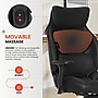 Sharper Image Algrove Comfort-X Ergonomic Faux Leather Swivel Executive Massage Chair, Black/Dark Gray (60117-BLKGRY)~#|#~F1B1B62D-8260-4158-8062634EBDD9E0E2_sc7