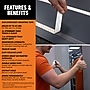 Gorilla Max Strength Indoor Double-Sided Mounting Tape, 1" x 1.67 yds., Black (112962)~#|#~F1B898B1-FE1E-484A-93A4B9D16F832BFC_sc7