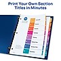 Avery Ready Index Table of Contents Extra-Wide Paper Dividers, 1-8 Tab, Multicolor (11163)~#|#~F1CE5889-59B0-44C2-8919CB96B211B4E2_sc7