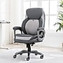Sharper Image S-600 Active Lumbar Heated Ergonomic Bonded Leather Swivel Executive Massage Chair, Gray (60098-GRY)~#|#~F1D02957-CBA5-4BE5-A87F1BD22188F074_sc7
