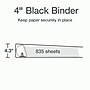 Cardinal XtraLife ClearVue 4" 3-Ring Non-View Binders, D-Ring, Black (26341)~#|#~F1E32C34-D659-4880-B3C4B10EF8534C4E_sc7