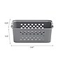 Iris Medium Plastic Storage Baskets, Gray, 4/Pack (500165)~#|#~F1E46277-A88B-48F0-89219423B9DC0E83_sc7