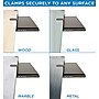 Mount-It! Clamp-On Under Desk Keyboard and Mouse Drawer Platform, Black (MI-7143)~#|#~F1F07252-9EFE-4749-B50ADCA550CF434B_sc7