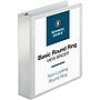 Business Source Round-ring View Binder, 2" Binder Capacity, Letter, White, 4/Bundle~#|#~F1F227FF-17B8-4F88-AC5C7770CB0058C2_sc7