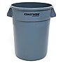 Coastwide Professional™ Plastic Trash Can with no Lid, Gray, 32 Gal. (CW50716)~#|#~F1F5F888-589C-440A-9277FE035EED894F_sc7