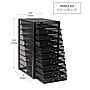 Mind Reader Storage Drawer, 10 Drawers, Metal, Black (10CABMESH-BLK)~#|#~F1F77613-9F75-491C-87EE670BC8184B89_sc7