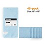 Coastwide Professional™ Microfiber Cloths, 16" x 16", Blue, 48/Pack (CW45466-4PK-VB)~#|#~F2009B16-9AFD-464E-AB9310817D5D481A_sc7
