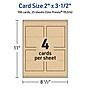 Avery Matte General Use Blank Cards, Kraft Brown, 100/Pack (95324)~#|#~F20ECF14-1111-4785-940D9C05ACD762AC_sc7