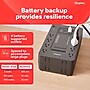 Staples TECH 650VA 8-Outlet Battery Back-Up & Surge Protector Standby UPS, Black (ST62784)~#|#~F212231C-5F00-4293-A49500CCAC5AF6B5_sc7