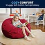 Flash Furniture Cotton Twill Bean Bag Chair, Red (DGBEANLGSLDRD)~#|#~F21E0F73-4978-494D-8B34E59B4A30DB9C_sc7