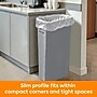 Coastwide Professional™ Slim Plastic Trash Can with no Lid, Gray, 23 Gal. (CW50717)~#|#~F22725A3-0773-4CE8-BCD8B83BD04466B1_sc7