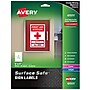 Avery Surface Safe Laser/Inkjet Label Safety Signs, 5" x 7", White, 30 Labels/Pack (61511)~#|#~F23401A6-3A72-41D4-B129B54AFB8892F1_sc7