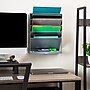 Mind Reader 5-Compartment Mountable Plastic Vertical File Storage, Gray  (WALLANCH-GRY)~#|#~F240E4CF-0820-4DF0-926A05D2D46FAF16_sc7
