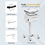 Mount-It! MedHub Powered Height-Adjustable Mobile Cart Workstation with Drawers & Built-In Power Strip, White/Gray (MI-16057)~#|#~F2441E03-38D8-4709-A7C99EE65A5BF79F_sc7