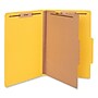 Universal Recycled Reinforced Pressboard Classification Folder, 2" Expansion, Legal Size, Vivid Yellow, 10/Box (UNV10214)~#|#~F245349B-AC8B-4EF6-92CF02B7683D76CE_sc7