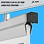 AdirOffice Hanging Clamp Document Holder, 24", Horizontal, Silver Aluminum, 12/Pack (ADI6026--2)~#|#~F26C111B-DBED-4073-876C51E56B52E826_sc7