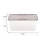Iris 17 Quart Snap Top Plastic Snap Closure Storage Bin, Clear, 8/Pack (500156)~#|#~F28E93A9-1709-423E-8CA001A7D56E0432_sc7