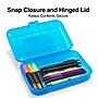 Staples Snap Plastic Cases, 2 1/4"H x 5 5/8"W x 8 1/4"L, Blue (22860)~#|#~F2A43111-1DC5-457C-BB0374B114661E09_sc7