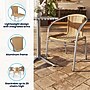 Flash Furniture Lila Aluminum/Rattan Stacking Chair, Beige (TLH020BGE)~#|#~F2C20957-8D5C-4AA2-94E8027AD8B6FD68_sc7