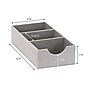 Household Essentials 3" Hard‑Sided Narrow 3‑Section Drawer Organizer Tray, Gray, 2/Set (HH7474-1)~#|#~F2E5032F-9857-4296-A1A47B3105BEBC54_sc7