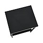 Household Essentials Jamestown 18"W x 17"D Laminate Side/End Table, 2 Shelves, Black Oak/Black (8174-1)~#|#~F2E618E4-3A48-4862-A5BF8F449B808AF3_sc7