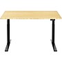 FlexiSpot E7 Pro 60"W Electric Adjustable Bamboo Standing Desk, Bamboo/Black (E7BPRO6030-LBZB)~#|#~F2ECA033-8A65-4D20-A98E5D8CB7F49333_sc7