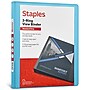 Staples 1/2" 3-Ring View Binder, D-Ring, Teal (55422/26429)~#|#~F2EE0599-B505-46FB-B2916F86D0B78329_sc7