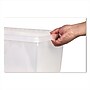 Storex Small Stackable Plastic Storage Bin, 7.87" x 11.25" x 13.53", 16 Qt., Translucent, 6/Pack (61430U06C)~#|#~F2F7B970-4BE3-4D6F-86B9FBBC263928FB_sc7