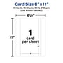 Avery Integrated Cards, 6" x 11", Matte White, 10/Pack (95280)~#|#~F3035D7C-15B3-4FDD-9012BCE3DC5C4A92_sc7