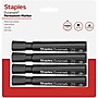 Staples Duramark Tank Permanent Marker, Chisel Tip, Black, 4/Pack (ST62930)~#|#~F31D02F1-6A33-47AE-95DC376D656DAE6C_sc7