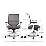 Union & Scale™ Lewis Ergonomic Mesh Swivel Computer and Desk Chair, Charcoal (UN55655-CC)~#|#~F350F89A-0042-4490-B3F4F06FD76B9FE5_sc7