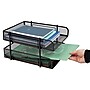 Mind Reader Metal Mesh Front Loading Stackable Letter Tray, Letter/Legal Size, Black (CSTACK2-BLK)~#|#~F35807FF-A6BE-4B1F-B3271212F3036838_sc7