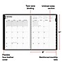 2027 Staples 8" x 11" Monthly Planner, Faux Leather Cover, Black (ST52184-27)~#|#~F3596F64-0679-4560-95EB398917590BD8_sc7