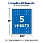 Avery Binder Spine Inserts, For 1 Inch Ring Binders, 40 Cardstock View Binder Spine ID Inserts (89103)~#|#~F3597AD7-4BDF-4D78-B040E512A991F30B_sc7