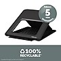 Fellowes Breyta Collection 9.25" x 10.55" Adjustable Plastic Laptop Stands, Black (100098500)~#|#~F361B20B-BD06-4E0A-ADBE750D760E814A_sc7