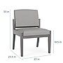 Lesro Amherst Wood Vinyl Guest Chair, Armless, Gray (AW1102.WRW-01CHGY)~#|#~F3627DB8-3A16-48E0-B2217AB8628A4602_sc7