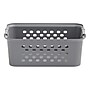 Iris Medium Plastic Storage Baskets, Gray, 4/Pack (500165)~#|#~F37B180D-5216-4AED-AA7C04834A560BEB_sc7