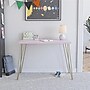 Ameriwood Owen Retro 40" Computer Desk, Pink/Gold (9327334COM)~#|#~F37D4900-16FF-4384-98E7D589C3DDD3C1_sc7