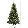 Nearly Natural 6' Snowed French Alps Mountain Pine Artificial Christmas Tree with 583 Bendable Branches and Pine Cones (T1859)~#|#~F37D64DA-A41D-4170-96CE003CAA0EACE0_sc7